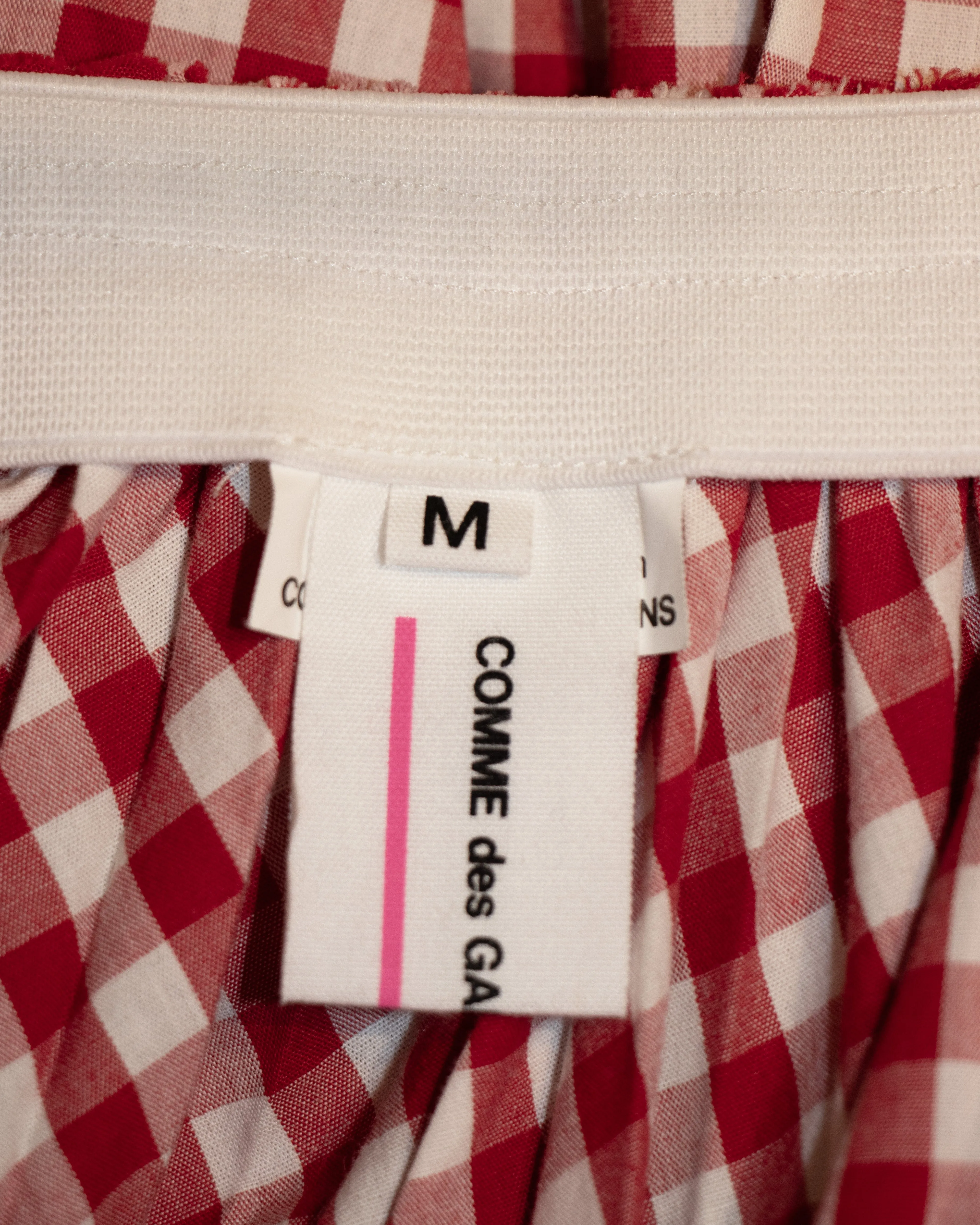 2000s Comme des Garçons Girl Gingham Cotton Skirt M