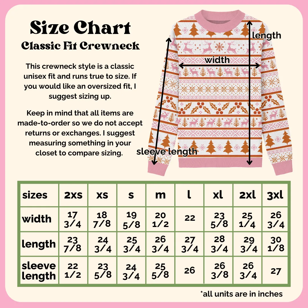 Abrosexual Christmas Classic Fit Knit Crewneck