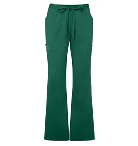 Adar Indulgence Womens Jr Fit Low Rise Boot Cut Patch Pocket Scrub Pants
