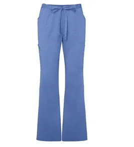 Adar Indulgence Womens Jr Fit Low Rise Boot Cut Patch Pocket Scrub Pants