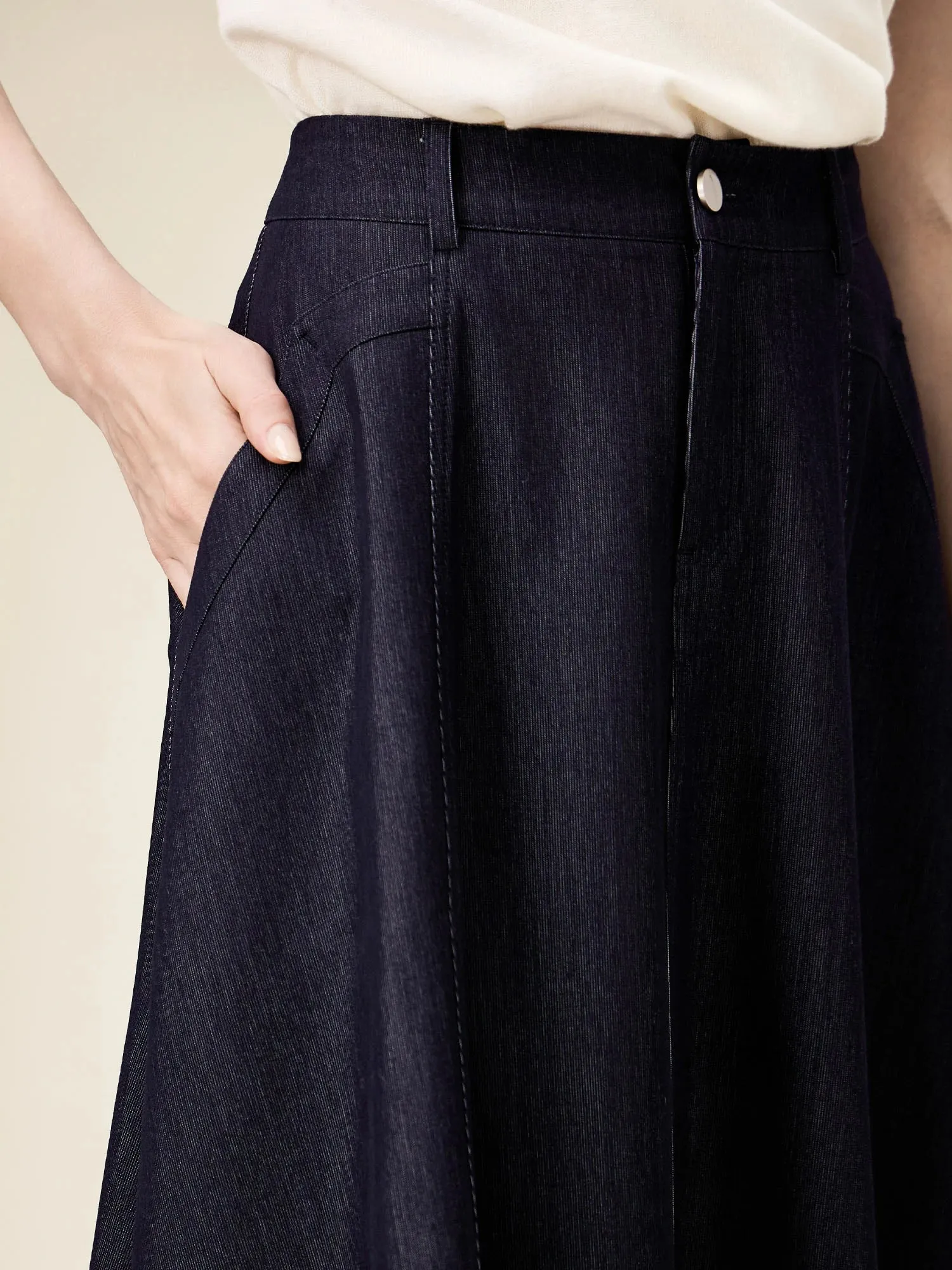 Amoretu Women's Vintage Denim Skirt