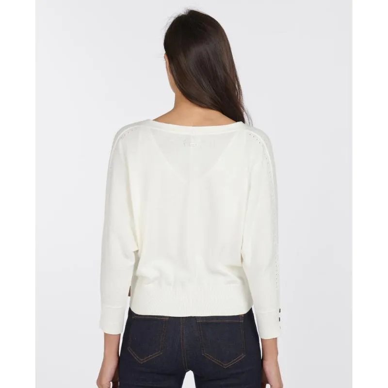 Barbour Finstown Ladies Cotton Knit - Jasmine