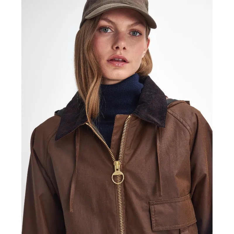 Barbour Highclere Ladies Wax Jacket - Bark/Muted