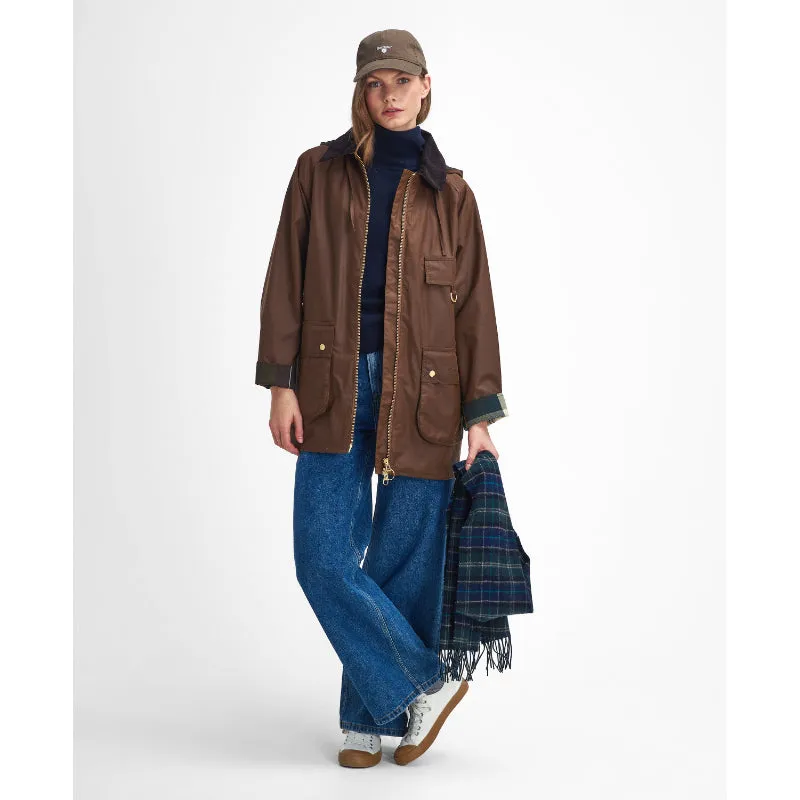 Barbour Highclere Ladies Wax Jacket - Bark/Muted