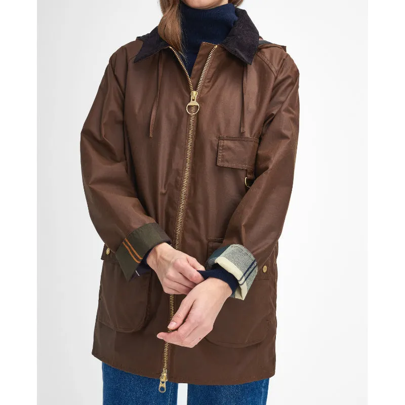 Barbour Highclere Ladies Wax Jacket - Bark/Muted