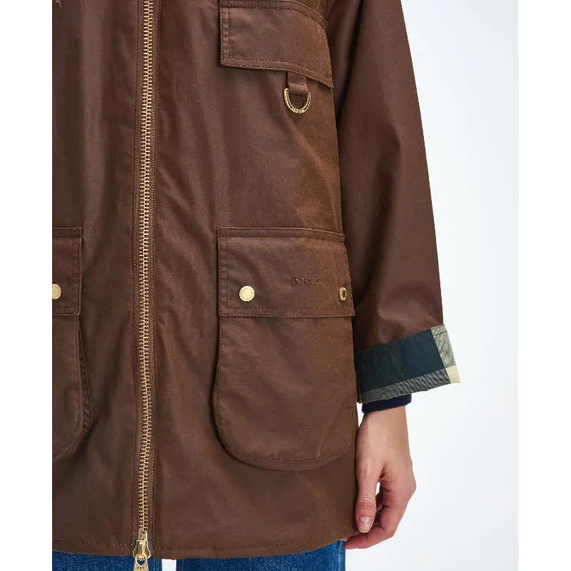 Barbour Highclere Ladies Wax Jacket - Bark/Muted
