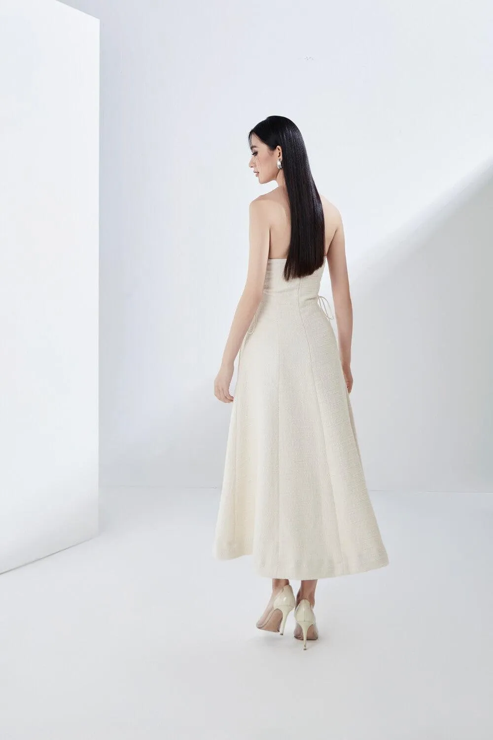 Blanc Strapless Dress
