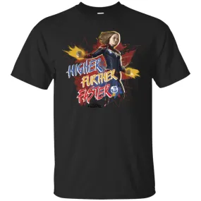 Captain Marvel Movie Vintage Colors Powers Men Cotton T-Shirt