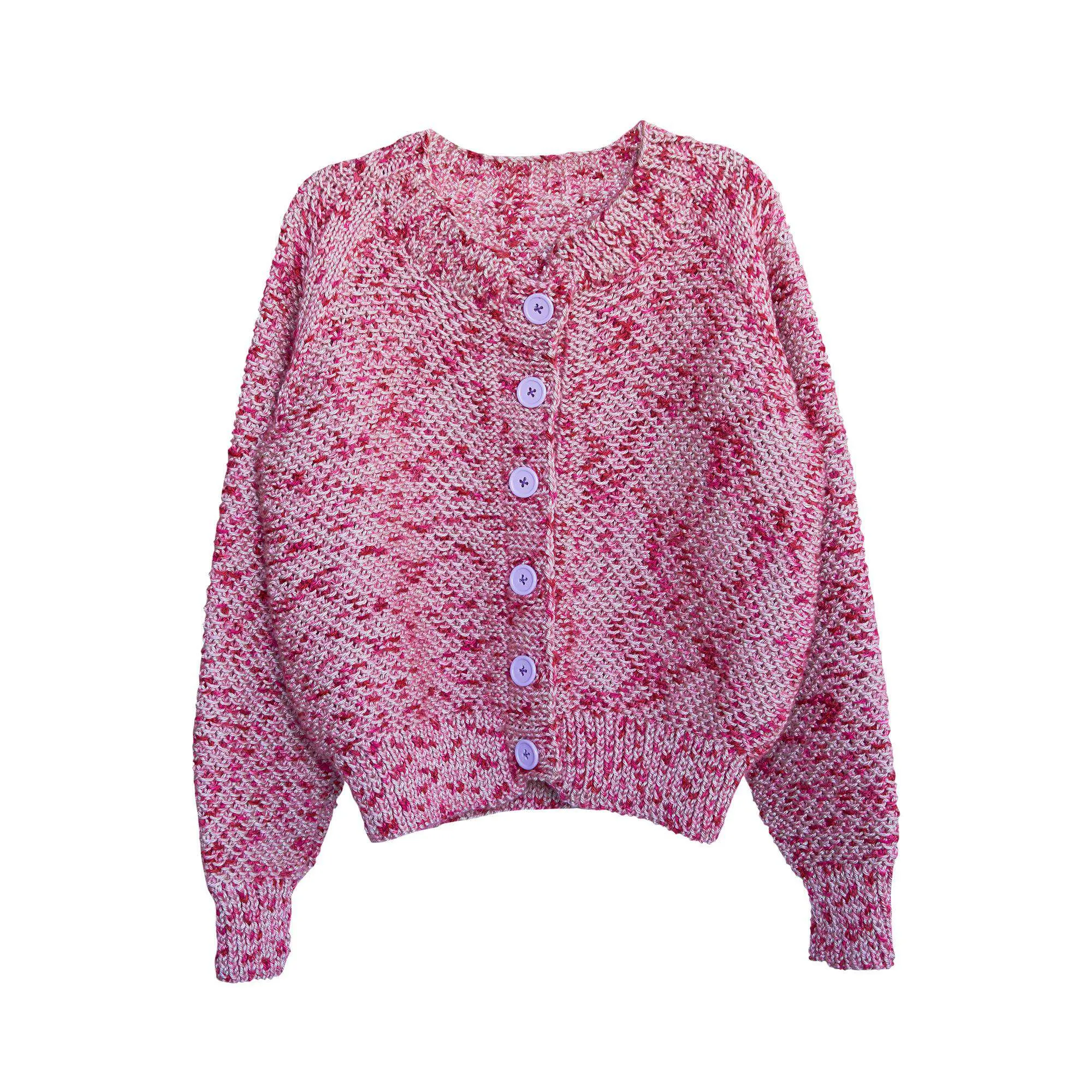 Caron Slip Stitch Knit Cardigan