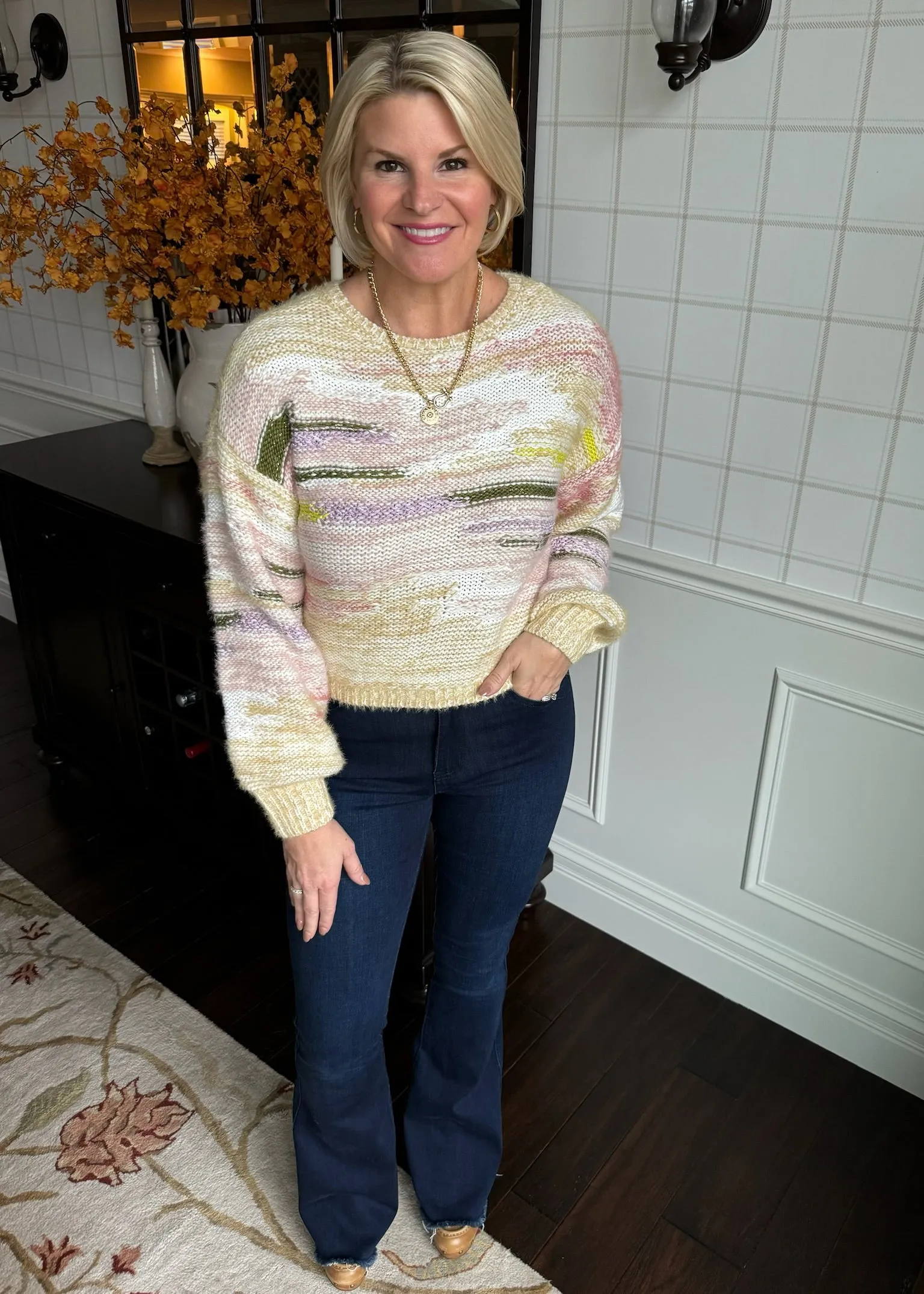 Colorful Melange Sweater