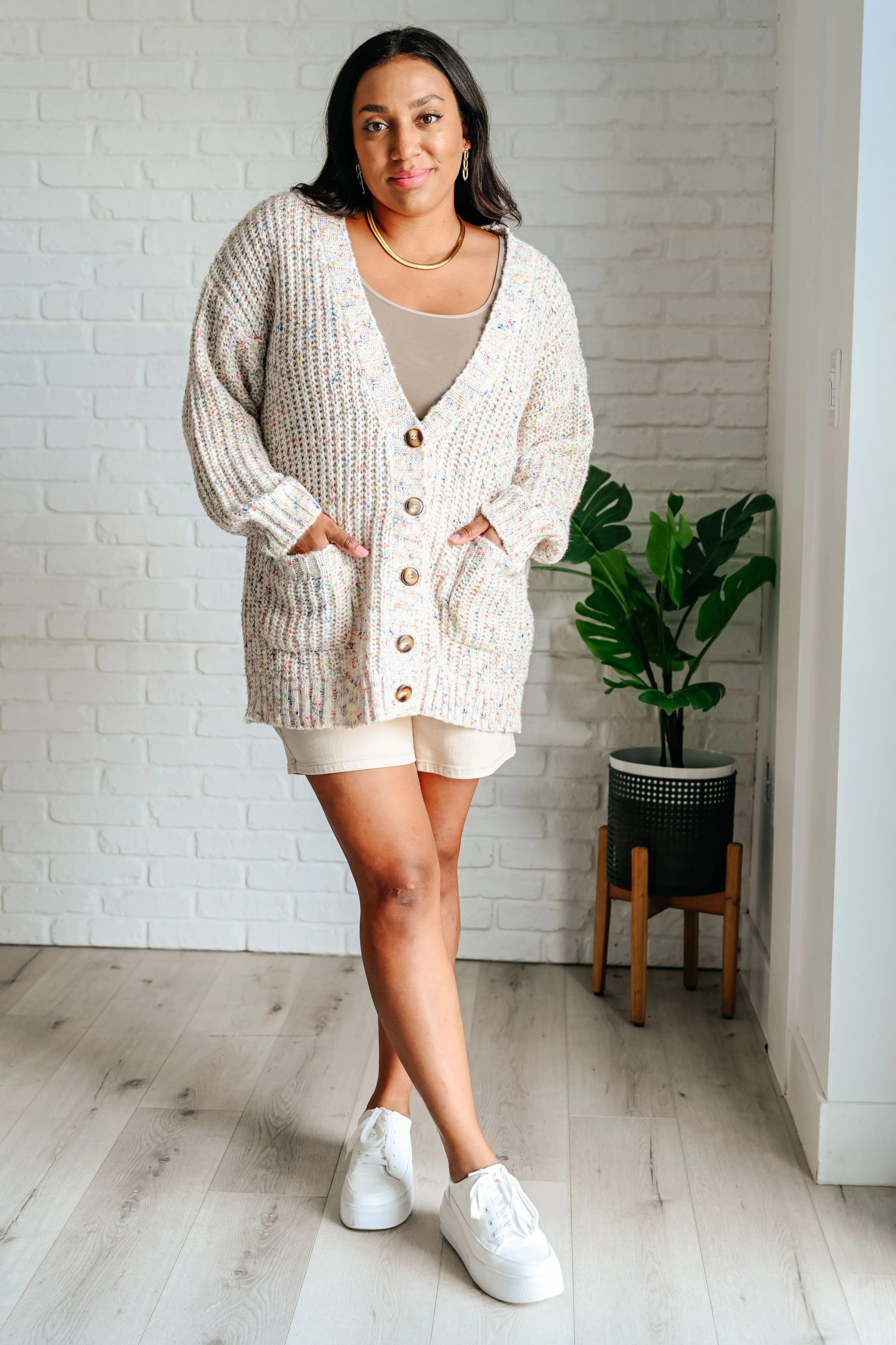 Confetti Cake Sweater Knit Cardigan