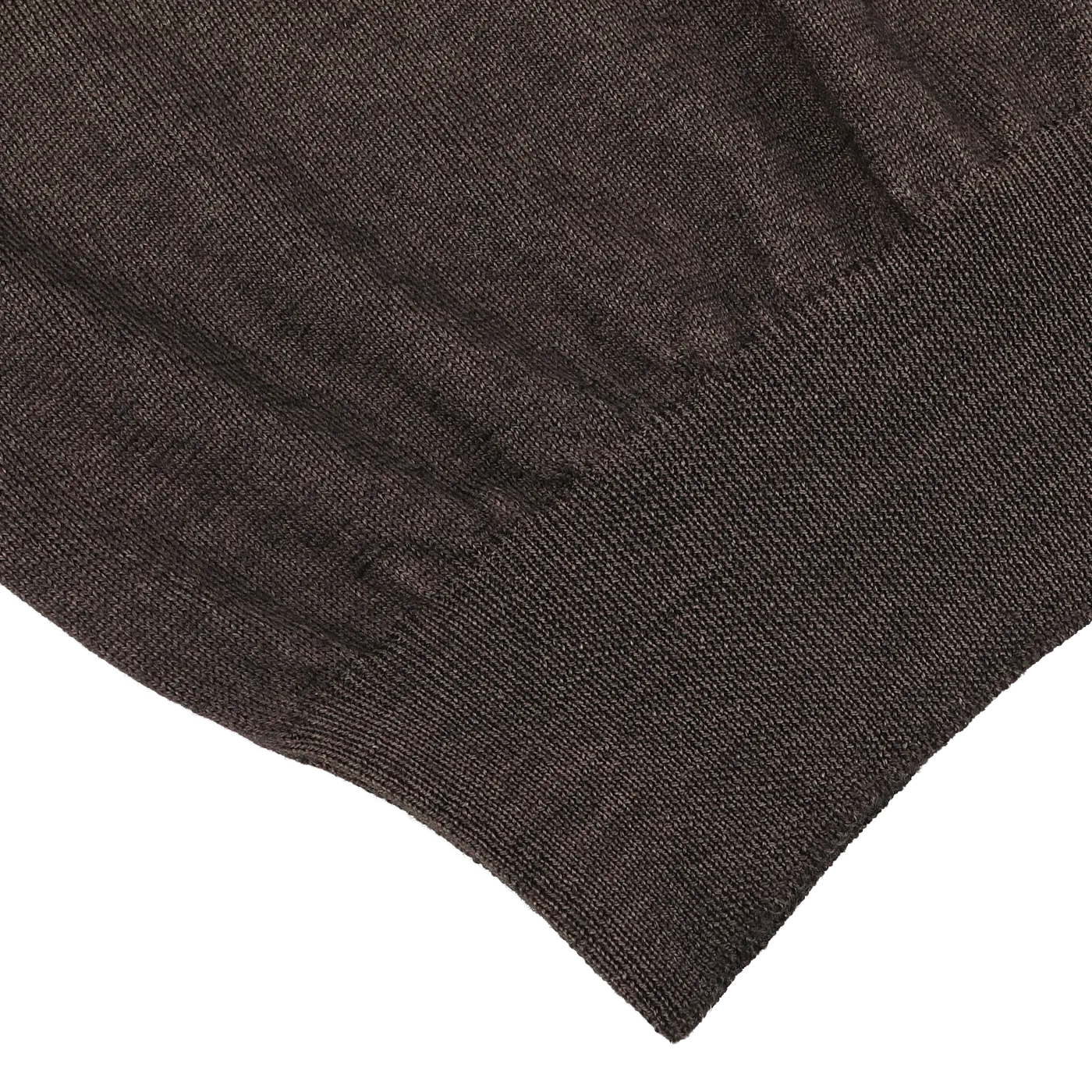 Dark Brown Vintage Merino Zip Cardigan