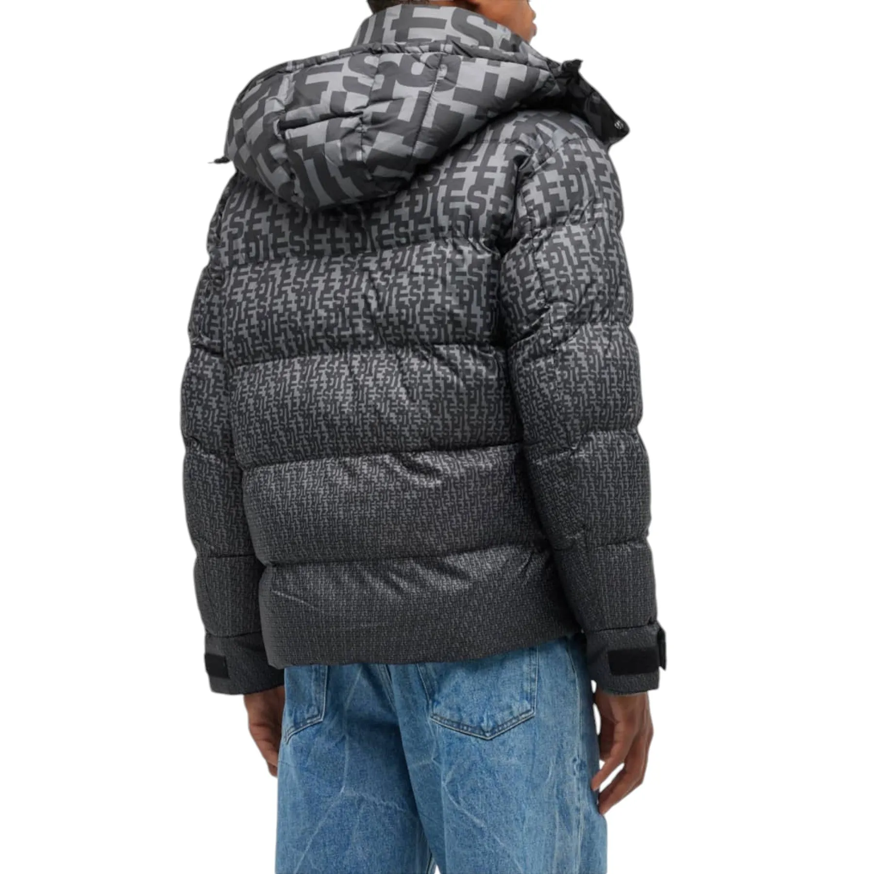 Diesel W-Step-Mon 0WEAG Mens Puffer Jacket Shell Down Padded Winter Outwear Coat