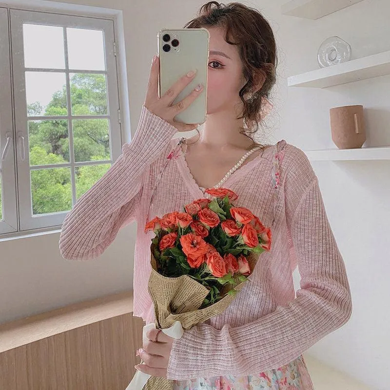Gently Pastel Mantle    Cardigan Top Kawaii Academia Y2K Cottagecore Coquette Fairycore Dollette Princesscore