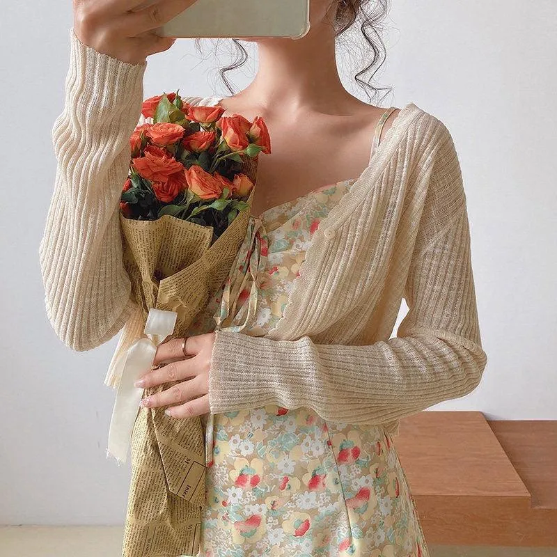 Gently Pastel Mantle    Cardigan Top Kawaii Academia Y2K Cottagecore Coquette Fairycore Dollette Princesscore