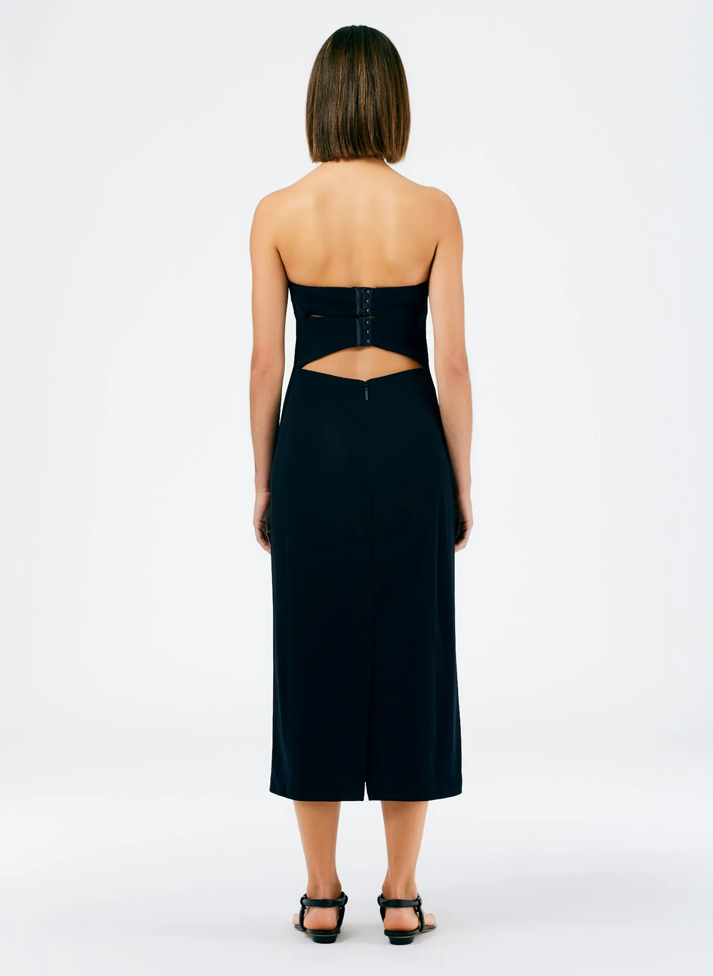 Harlow Jersey Strapless Midi Dress