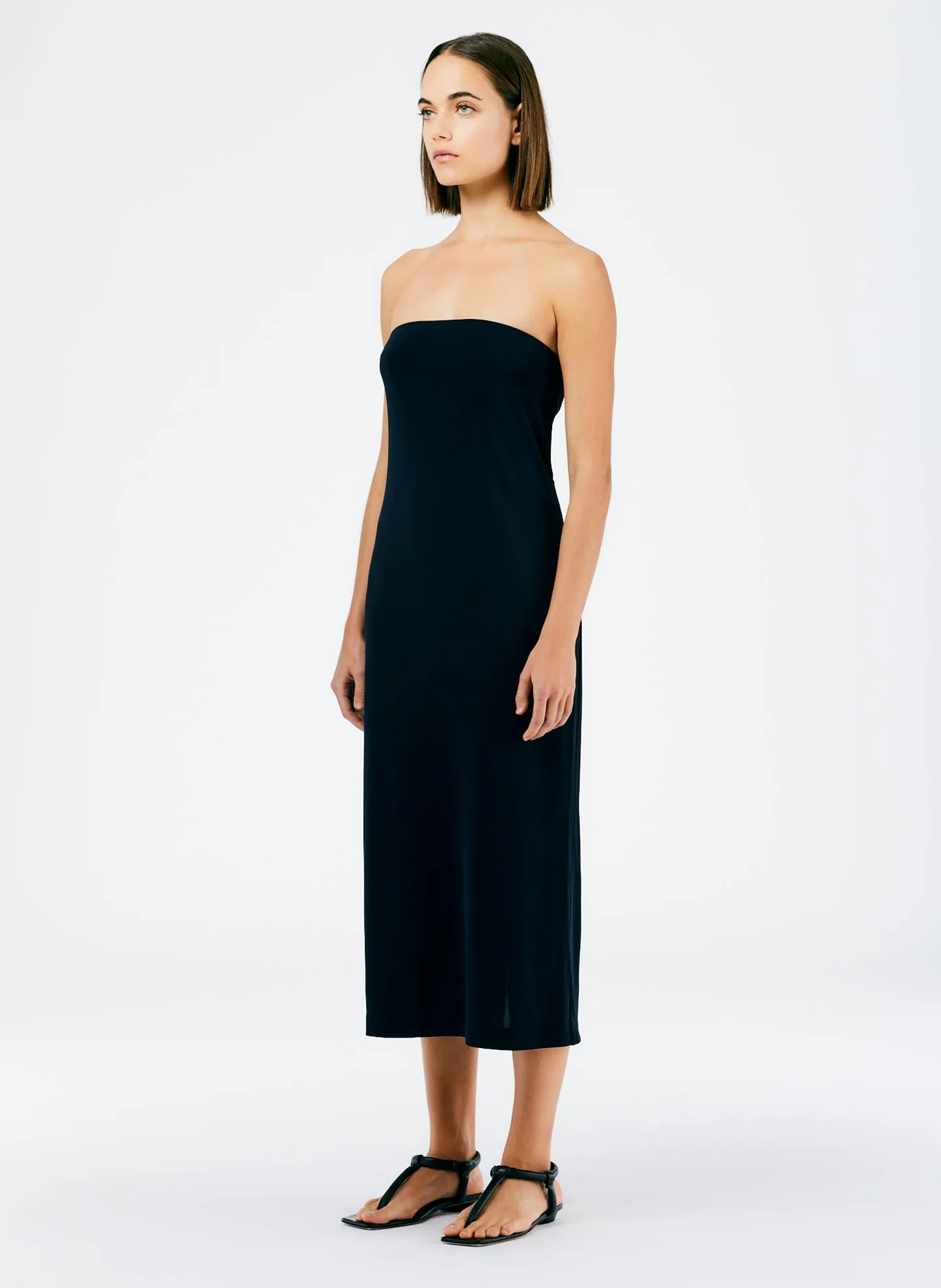 Harlow Jersey Strapless Midi Dress