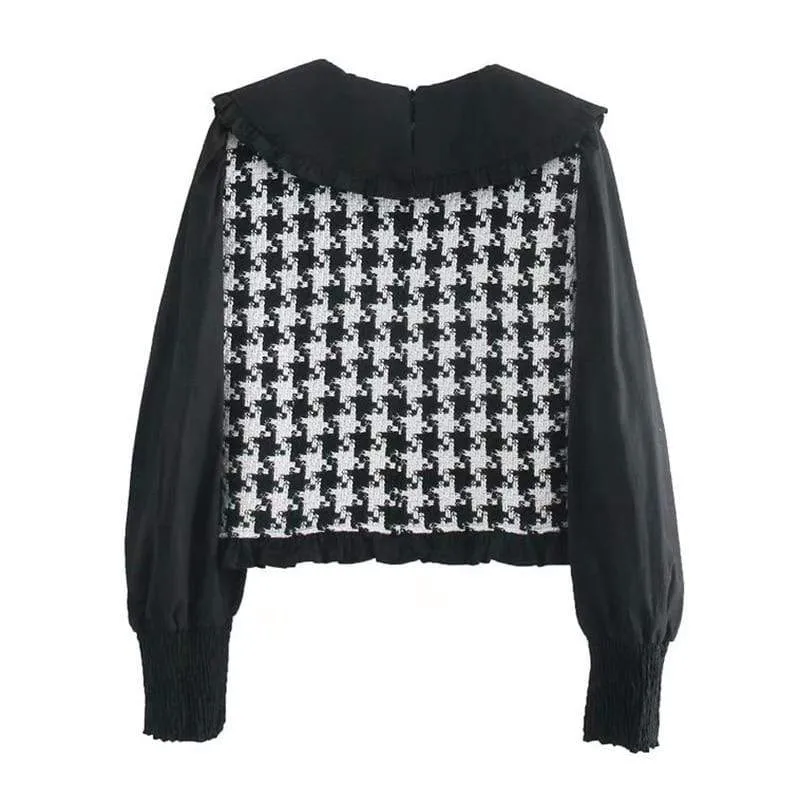Knitted Crop Sweater Pullover Tops