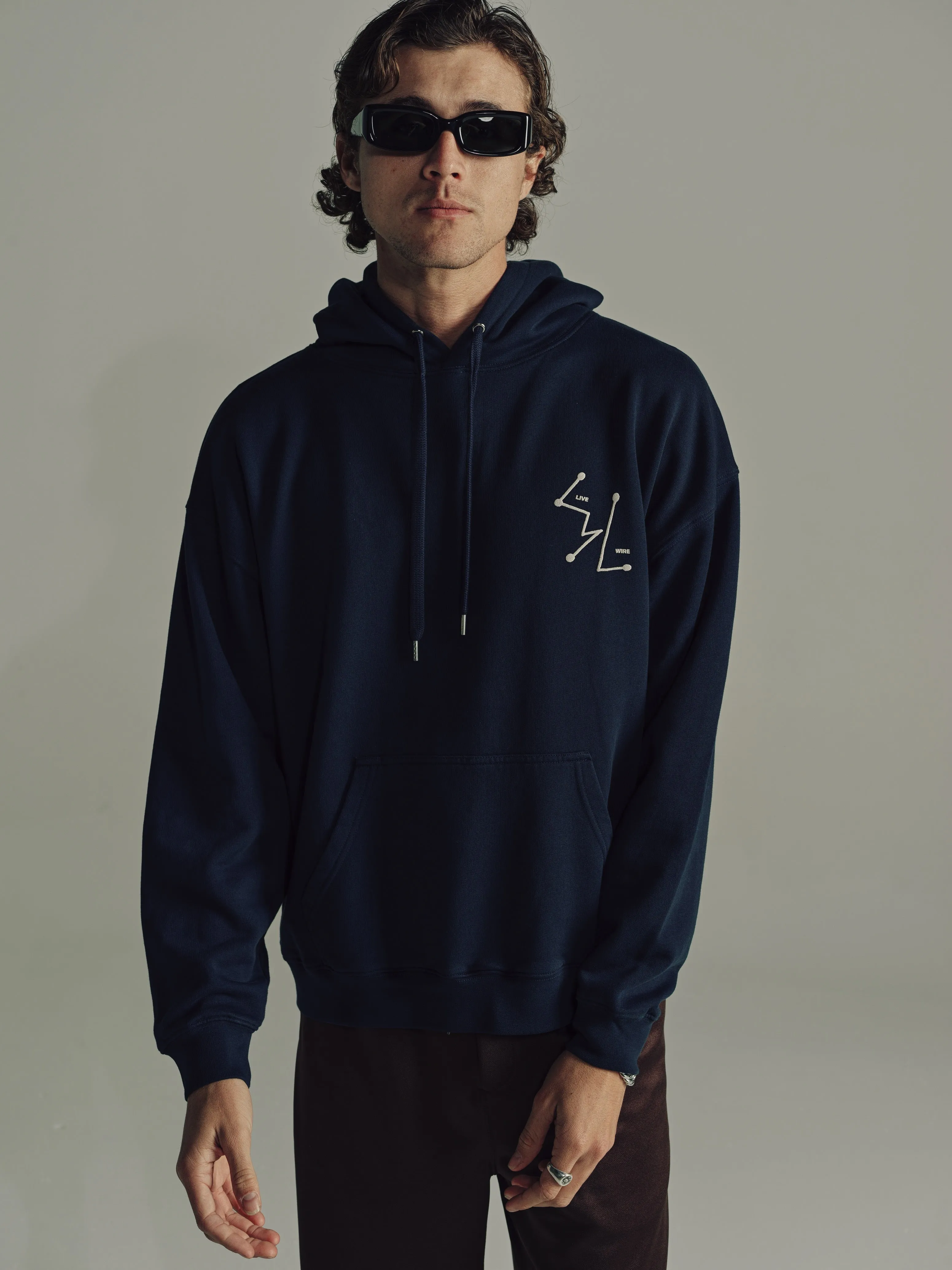 Live Wire Hoodie | Vintage Navy