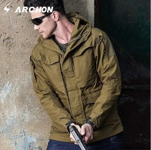 Military Jacket / Casual Tactical Windbreaker / Men Waterproof Flight Pilot Coat