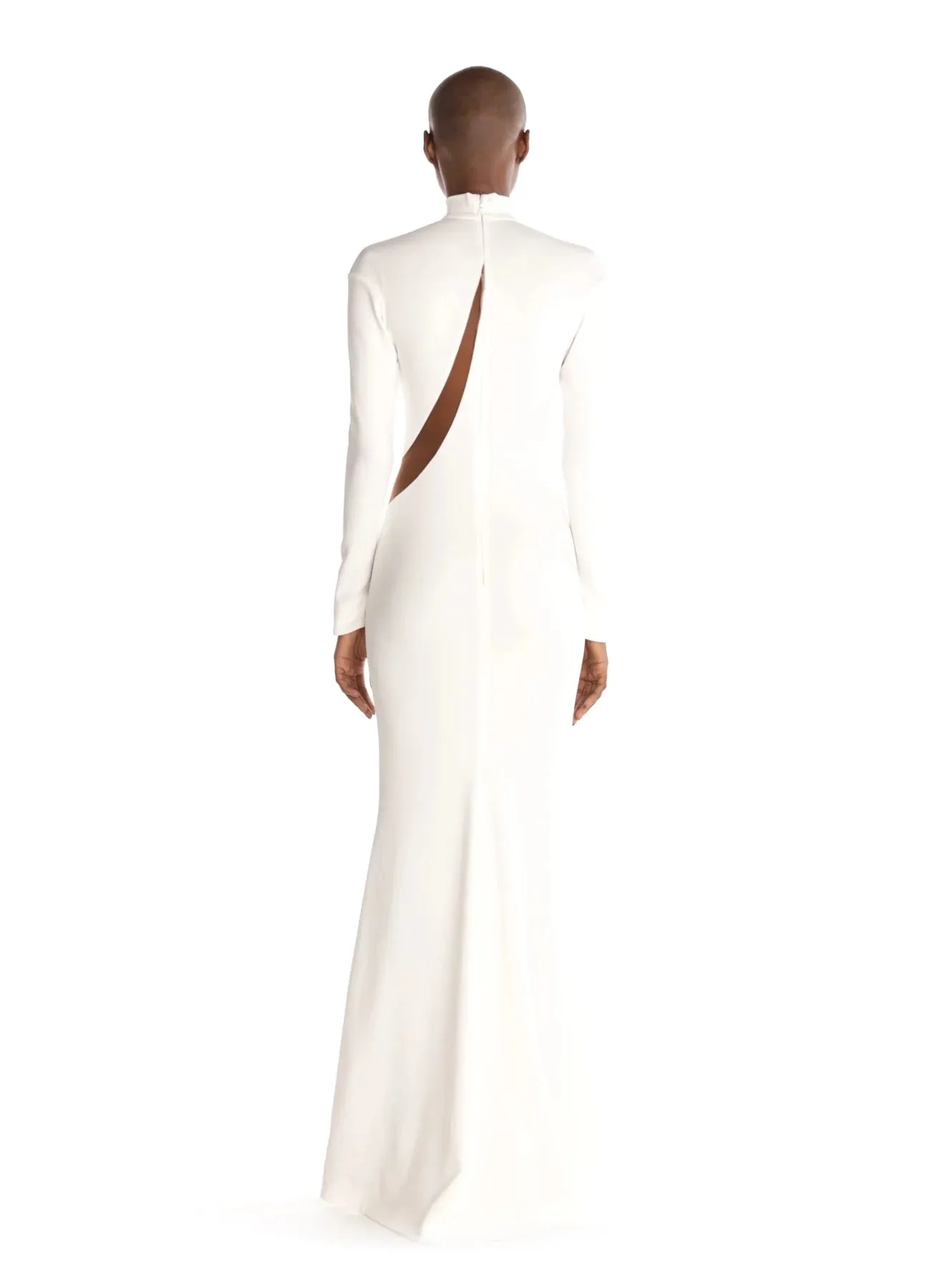 Mugler R01551 Dress 10091 White / Nude