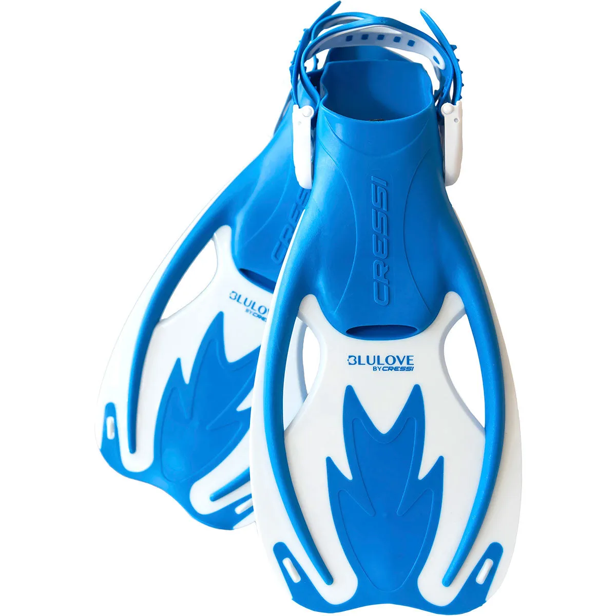 Open Box Cressi Junior Rocks Mask Fin Snorkel SET-White / Blue-SMMD
