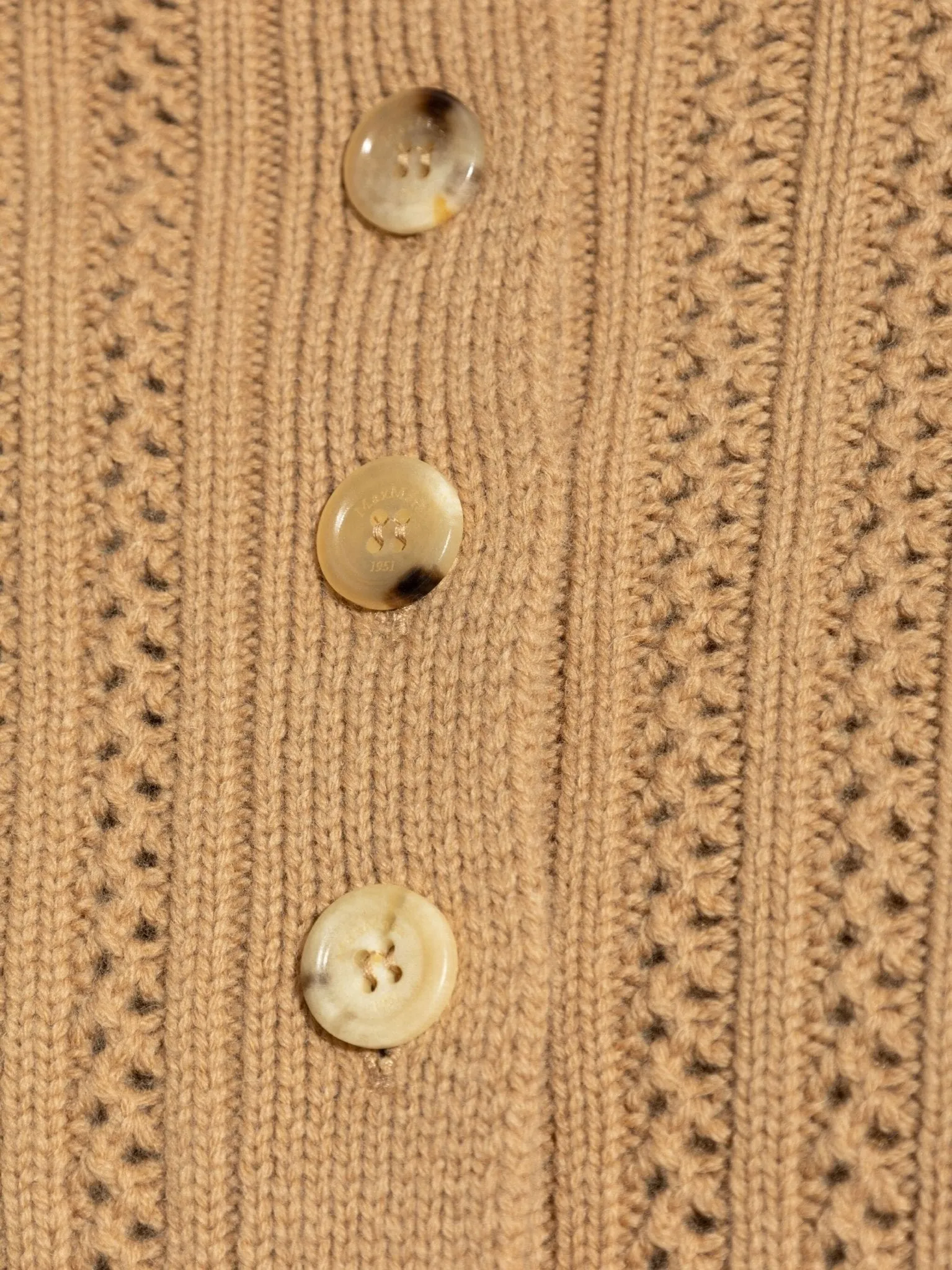 perforated-knit cropped cardigan