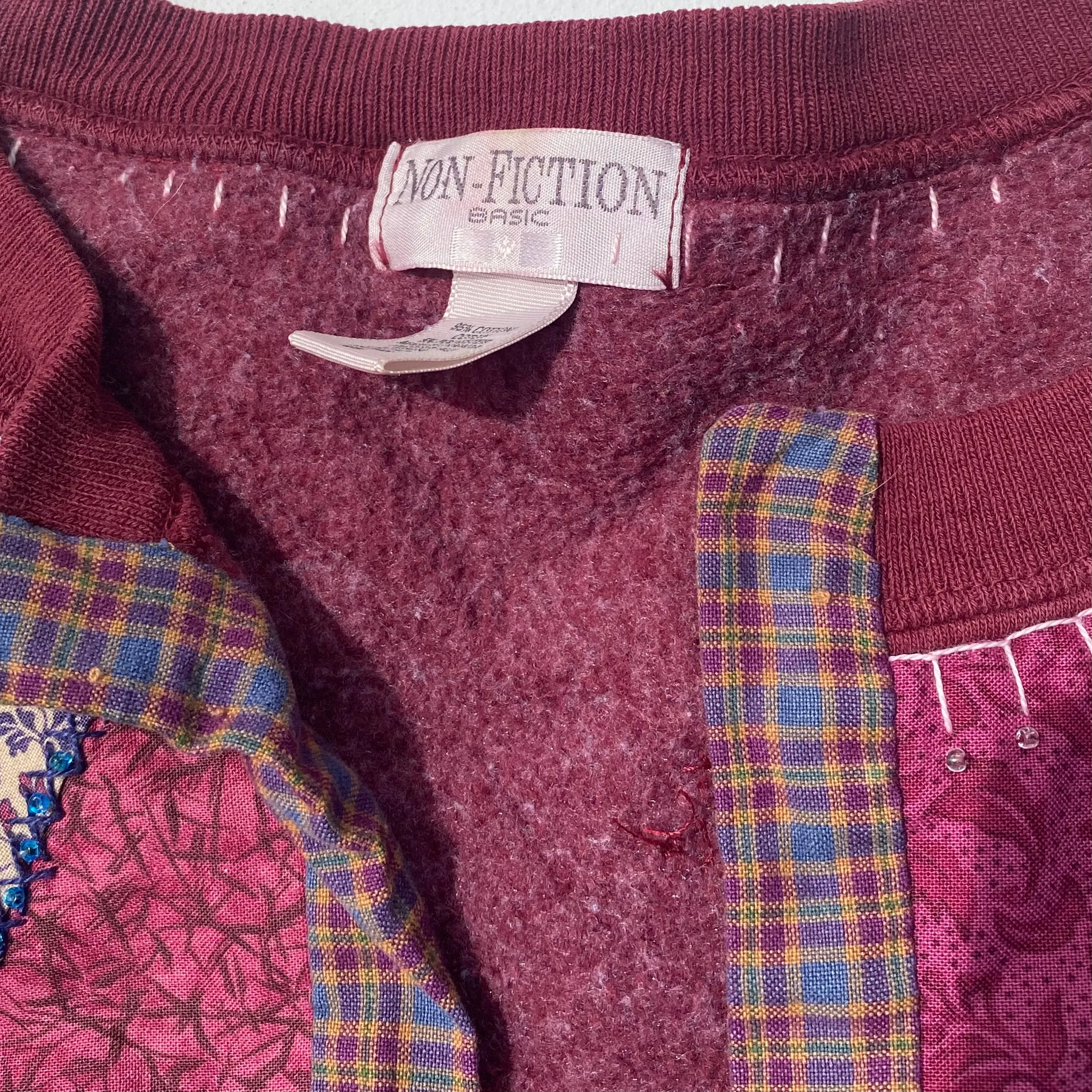 Re-Worked Non Fiction Vintage Patchwork Cardigan