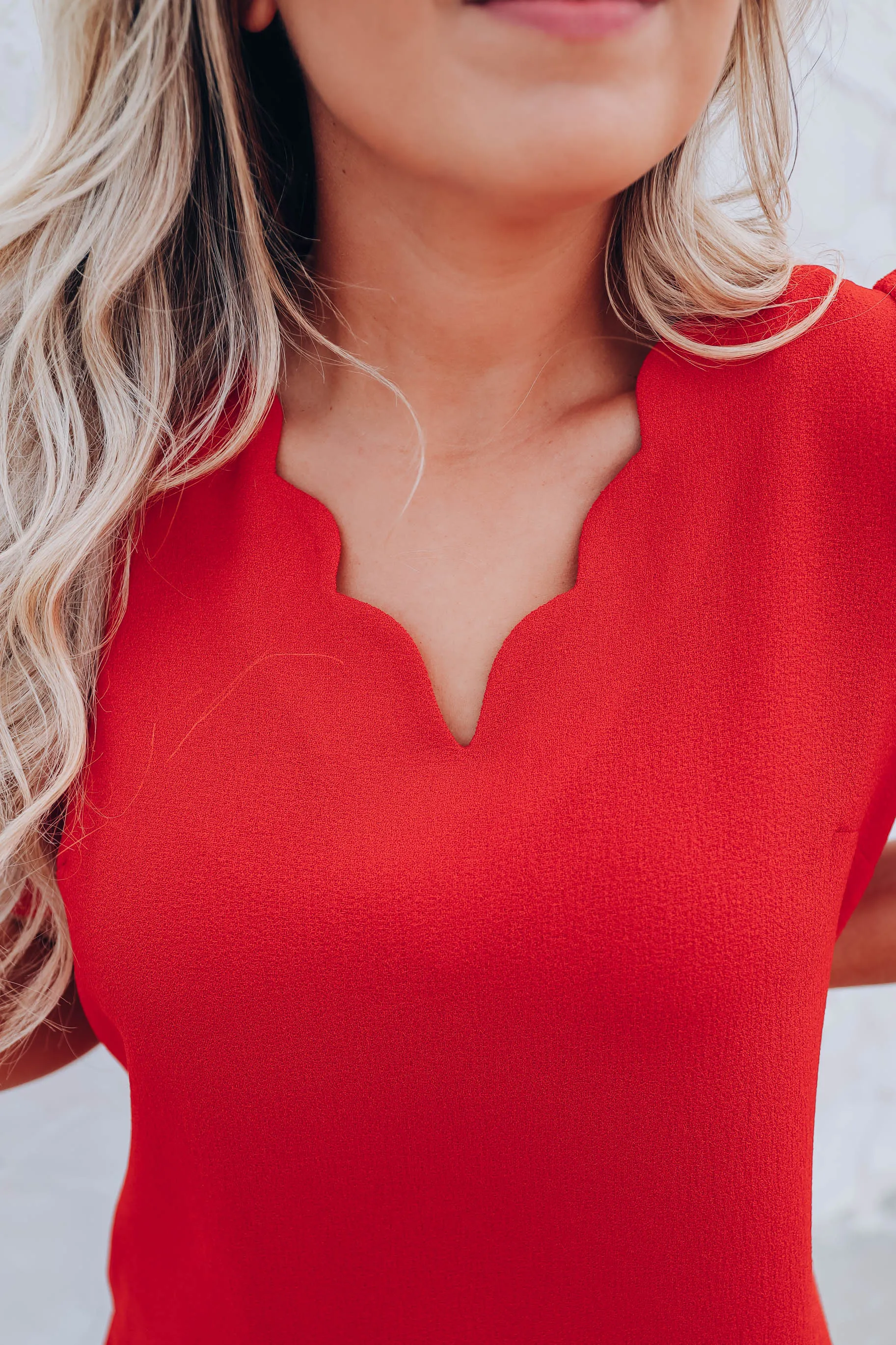 Runnin' The Show Blouse - Red
