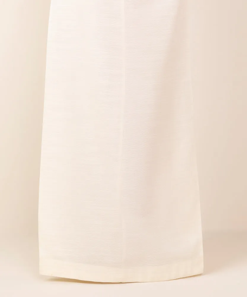 Solid Khaddar Flared Pants