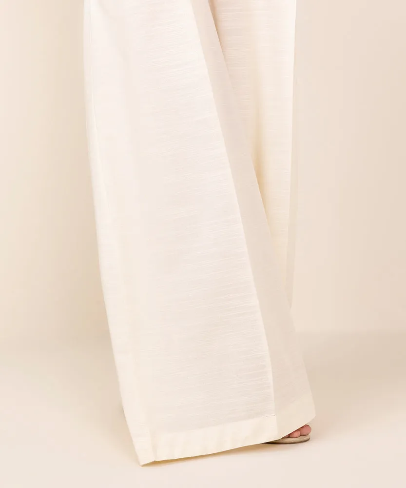 Solid Khaddar Flared Pants