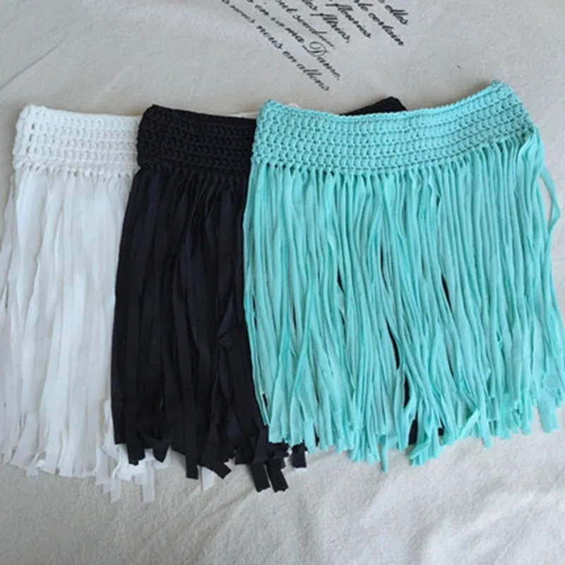 Tasseled Cover Up Skirt