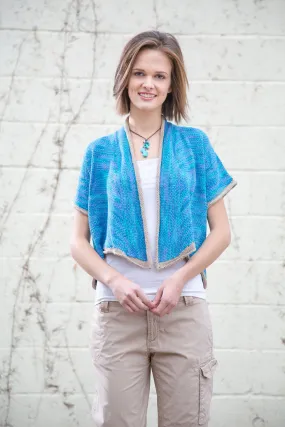 Universal Yarn Bamboo Pop - Adult Patterns - Drape Front Cardi - PDF Download