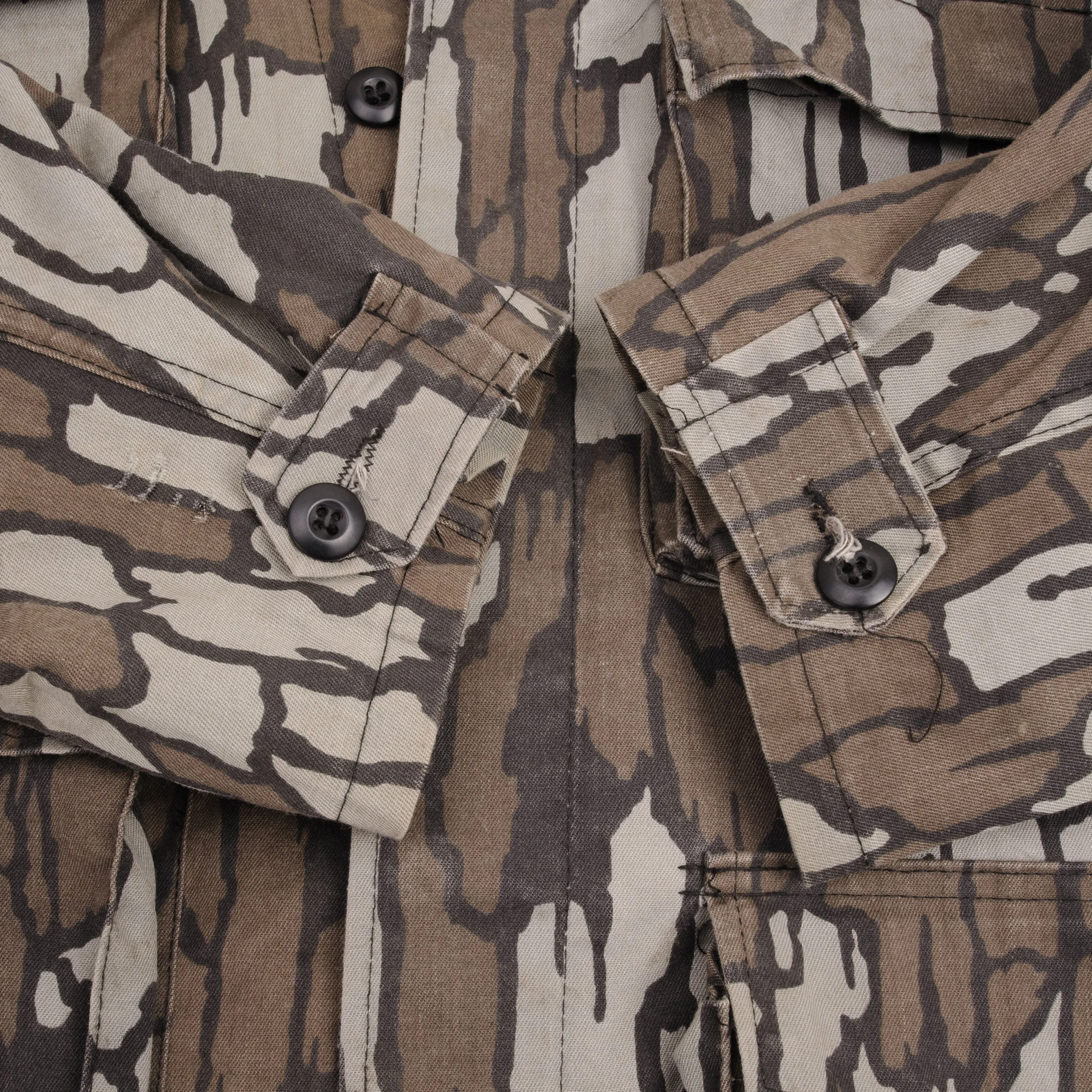VINTAGE US ARMY TREBARK CAMO COMBAT JACKET 1990S SIZE MEDIUM REGULAR
